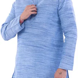 Men Khadi Cotton Kurta Pyjama Set-image-60