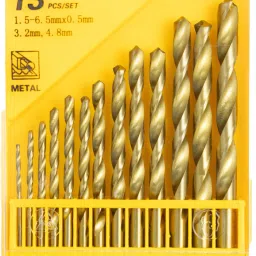 Heavy Duty HSS Twist Drill Bit Set 13Pcs for Drilling Wood, Aluminium, Plastic, Wall (1.5-6.5mm)-6