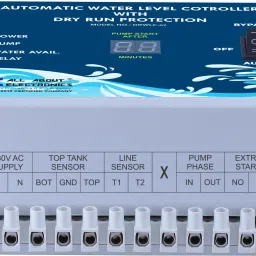 ALL ABOUT ELECTRONICS Automatic Water Level Controller With Dryrun Protection, (DRWLC-07) Multipurpose Controller image 2