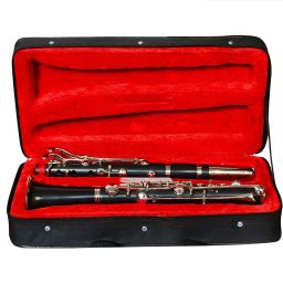 Black Clarinet 14 Key B-Flat Ebonite With Hard Case and Extra Reed Clarinet-image-77