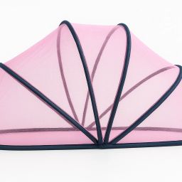 Nylon Infants Washable Mosquito net baby folding esay color pink size. 0 to 36 month Mosquito Net-image-40