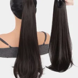 Wig Natural looking Scale Ponytail (Pack of 1) Brown Color for Women 24 inches Hair Extension-image-29