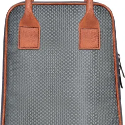 Tan Premium Quality Stylish Office Use Tiffin Bag For Men, Women, Boys & Girls Waterproof Lunch Bag-image-34