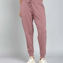 Women Solid Pink Track Pants-image-74