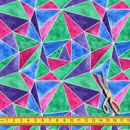 artzfolio AZ5008082SOF_FB_RF_R-SP_D56^80_VL Watercolor Triangular Pattern D2 Velvet Sofa Fabric Sofa Fabric image 4