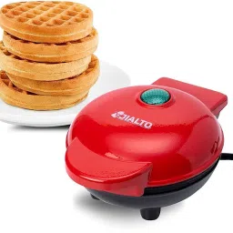 Mini Waffle Maker 4 Inch 350 Watts:Stainless Steel Electric Iron Machine Maker Waffle Maker-21