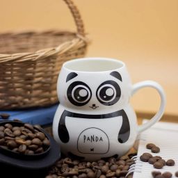 Cute Panda Milk /Tea-Mugs with Funny Lid Gifts for Kids Girls Panda Lovers Ceramic Coffee Mug-image-20