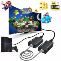 TECHGEAR HDMI Extender 60m, 4k HDMI RX Receiver and TX Transmitter 60m HDMI Repeater 60 inch DVD Player image 3