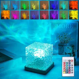 Ocean Wave Projector Light, Romantic LED Night Light with 3D Water Wave Effect Night Lamp-16