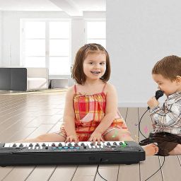 meesaj Toy Kids Portable Piano Toy - Bigfun 37-Key Keyboard with Mic & Demos image 3