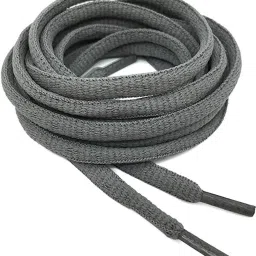 Wisdom Grey Round Oval Shoe Lace 4 mm Thick Shoelace for Sport, Casual, Hiking, Sneaker Shoes & Boot (3 pair) Shoe Lace-image-7