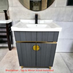 Gold Premium 24" freestanding Wash Basin Vanity HDHMR Cabinet For Bathroom BETG2 Table Top Basin-image-36