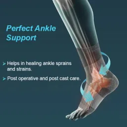 tynor Binder, Grey, Large, 1 Unit Ankle Support image 2