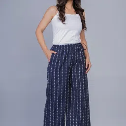 Women Regular Fit Multicolor Pure Cotton Trousers-image-16