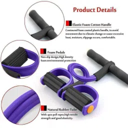 house of common 4 Rubber Pull Reducer Ab Exerciser (Purple) Ab Exerciser image 3