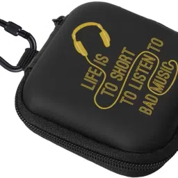 StealODeal Leather Zipper Headphone Case For Universal-14