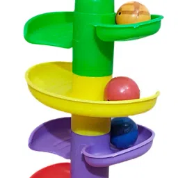 pokoit Roll Ball Tower for kids Ball Drop and Roll Swirling(Multicolor) image 2
