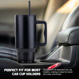 Stainless Steel Vacuum Double Insulated Tumbler with Lid, Cap, Handle & Straw 1200 ml Bottle-image-23