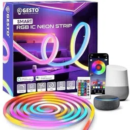 AONEPTER 5 Meter RGB Neon Strip Lights with Mobile App and Remote Controlled Light Strip-28