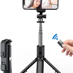 Techobucks TOP QUALITYBluetooth Selfie Sticks Light Multifunctional Stand Monopod Monopod Kit-17