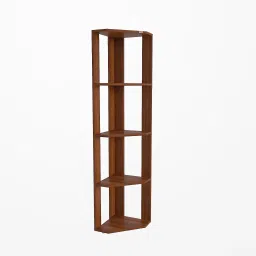 das Revolt Wooden Multipurpose Book Storage Display Organizer Rack Showcase Stand Engineered Wood Semi-Open Book Shelf image 3