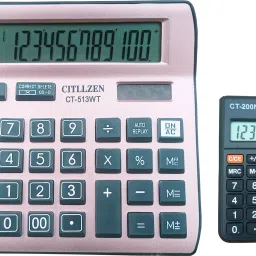 CT-513WT 12 Disits large display, 112 Steps Check + Citllzen CT-200N 8-Digit Pocket Financial Calculator-picture-7