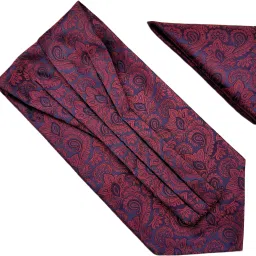 VOICI Mens Ascot Necktie and Pocket Square Cravat-image-74