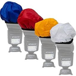 MILLETS 4 Color Set Cloth Universal Flash Bounce Diffuser Cap for On or Off Camera for Canon, Nikon, Sunpak, Vivita Flash, Nissin, Sigma, Sony, Pentax Diffuser-24