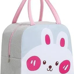 Cute Lunch Bags,Small Portable Cartoon Bag for Boys Girls School Travel(Rabbit) Waterproof Lunch Bag-image-55