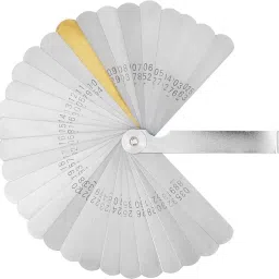 HT8G331 31-Blade Feeler Gauge 0.004–0.88mm Stainless Steel with Locking Nut Pin Gauge-18
