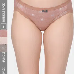 Amour Secret Pack Of 3 Self-Design Leak proof Hipster Briefs-image-80