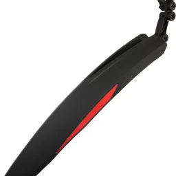 dark horse Bicycle Atom Mudguard with Reflective Tape, Black-Red Clip-on Front & Rear Fender image 3