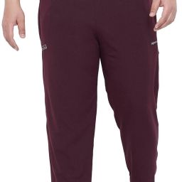 Men Solid Maroon Track Pants-image-70
