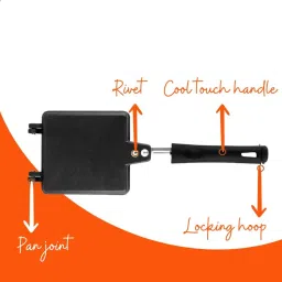 rectitude Easy to Use Gas Sandwich Toaster with Lock Clip Use Compatibility with Gas Toast image 2