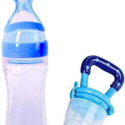 Premium Silicone Soother & Spoon Feeder Teether and Feeder-18