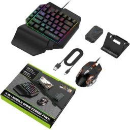 BCG Bluetooth Gaming Keyboard Mouse Convertor For Smartphone 4 in 1 Mobile Game Combo Set image 2