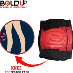 boldup SKATING PROTECTIVE KIT FOR MAN AND WOMEN(RED)L Skating Helmet image 5