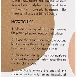orva OUDH Reed Diffuser Fragrance for Home,Workplace | 6 Rattan Stick Free |Pack Of 1 Diffuser, Diffuser Set image 2