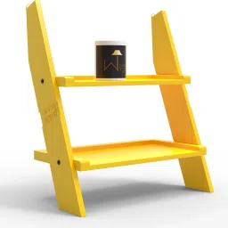 onlineshoppee Escalera Leaning Bookcase Ladder Engineered Wood Open Book Shelf image 3