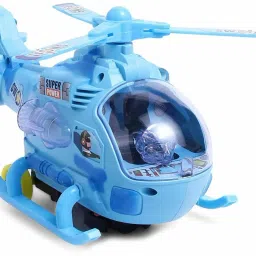Musical Helicopter Sound Toy for Kids with Colorful Lights - Pack of 1, Blue-image-9