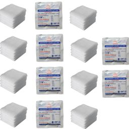 Absorbent Gauze Swabs Sterile 10 cm X 10 cm X 12 ply (5Pcs/Pack) - Pack of 10 Gauze Medical Dressing-image-58
