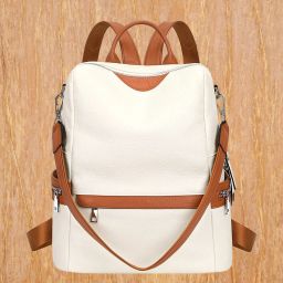 Medium 24 L Backpack Backpack Purse for Women Convertible Travel Vintage Leather backpack-image-48