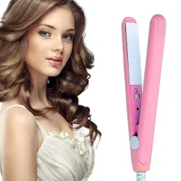 Faigy Beauty Mini Hair Straightener Portable Professional Range with Plastic Storage Box for Women, Teen Girls and Hair Stylists, Purple Hair Straightener-12