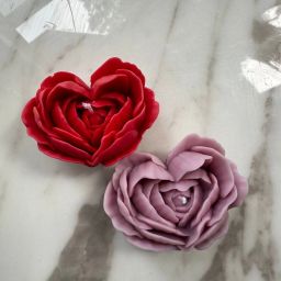 Rosey heart candle Candle-image-4