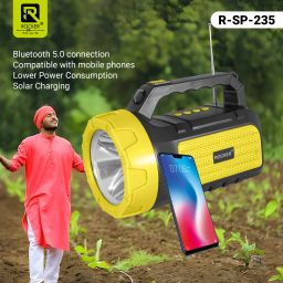 Rocker RSP-235 Solar Wireless Speaker with Torch, 5W Powerful Sound with Google Assistant Smart Speaker image 3
