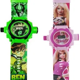 COMBO BEN 10 AND BARBIE 24 IMAGE PROJECTOR WATCH PACK OF - 2-27