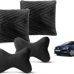 Black Velvet Car Pillow Cushion for Volkswagen-image-87