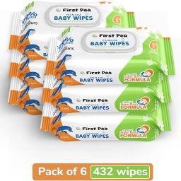 Soft Cleansing Baby Wipe Extra Thick & Moist Wet Wipes for Baby Pack Of 6-image-59