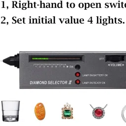 morris Gem Stone Tester Machine Stone Checking Machine diamond tester pen Digital Voltage Tester image 2