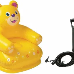 Happy Animal Shape PVC Inflatable Sofa Chair with Hand Air Pump (Chair & Pump)-10